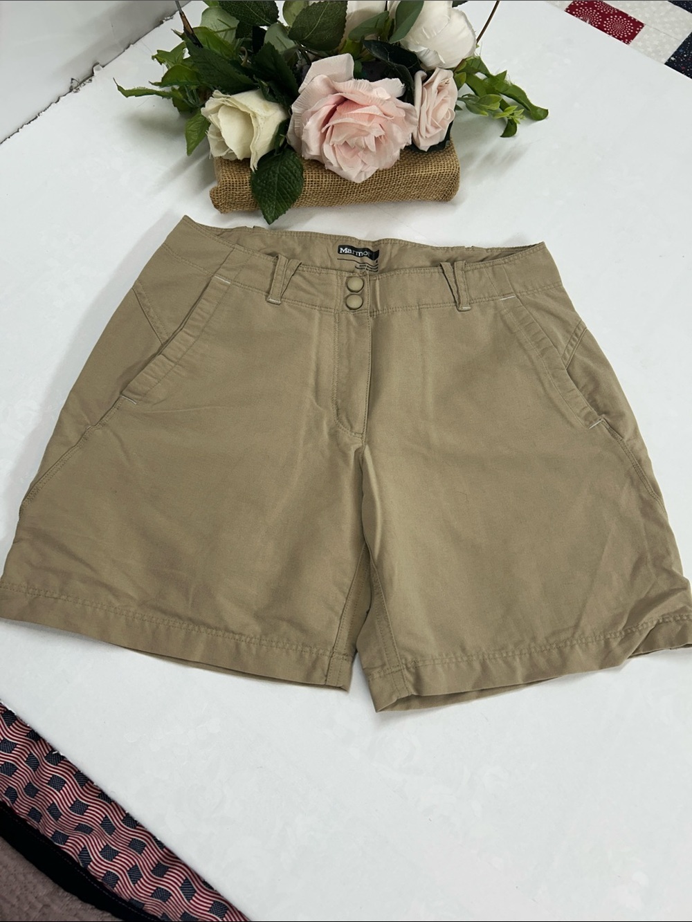 Khaki Women's Casual Shorts